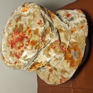 Floral Vintage Velvet Bucket Hat